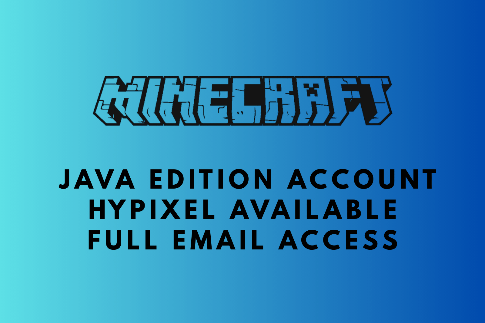 Minecraft Java Edition Account | Hypixel Available | Full Email Access | Microsoft Account