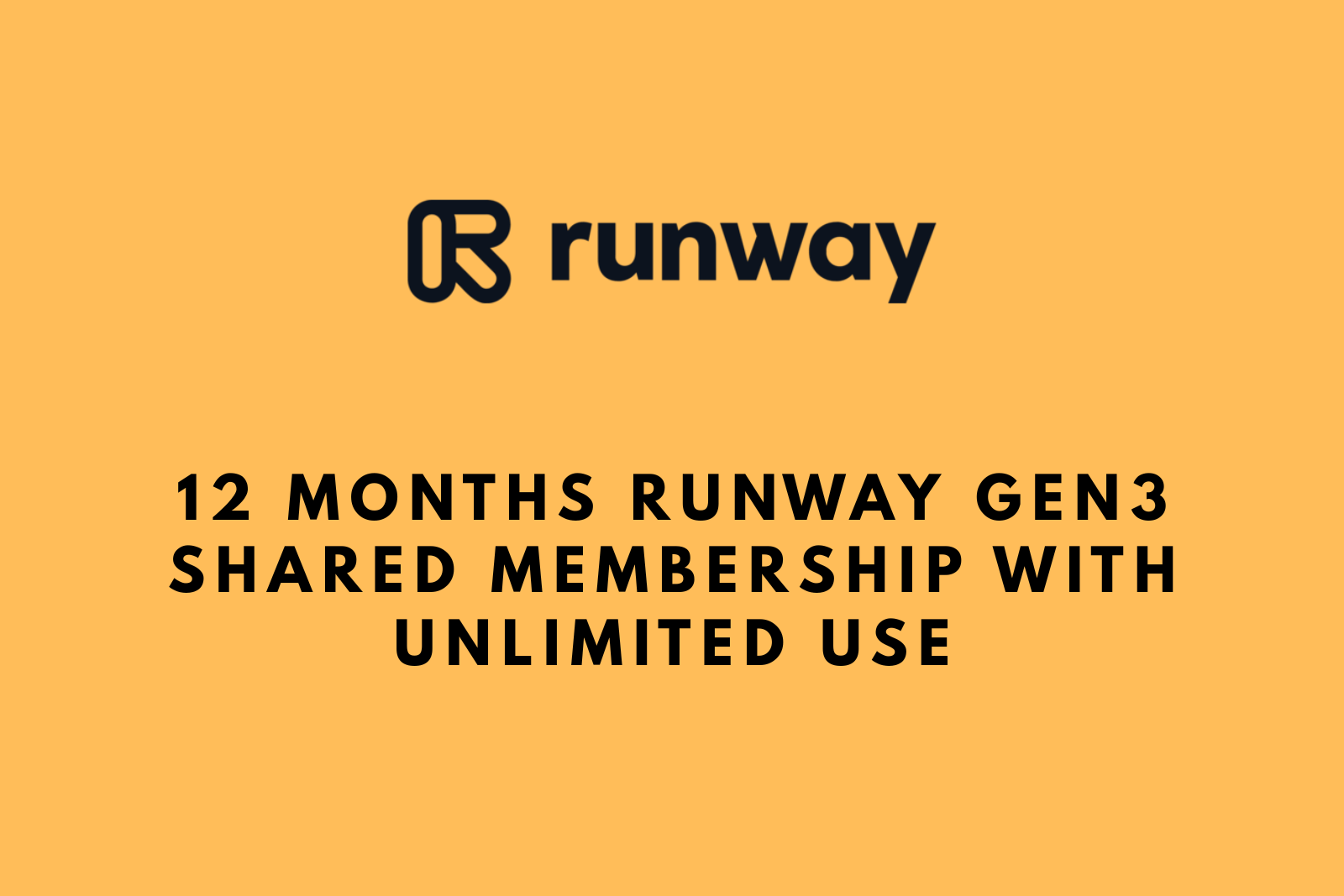 Buy Runway Account – 12 Months Runway Gen3 Shared Membership with Unlimited Use