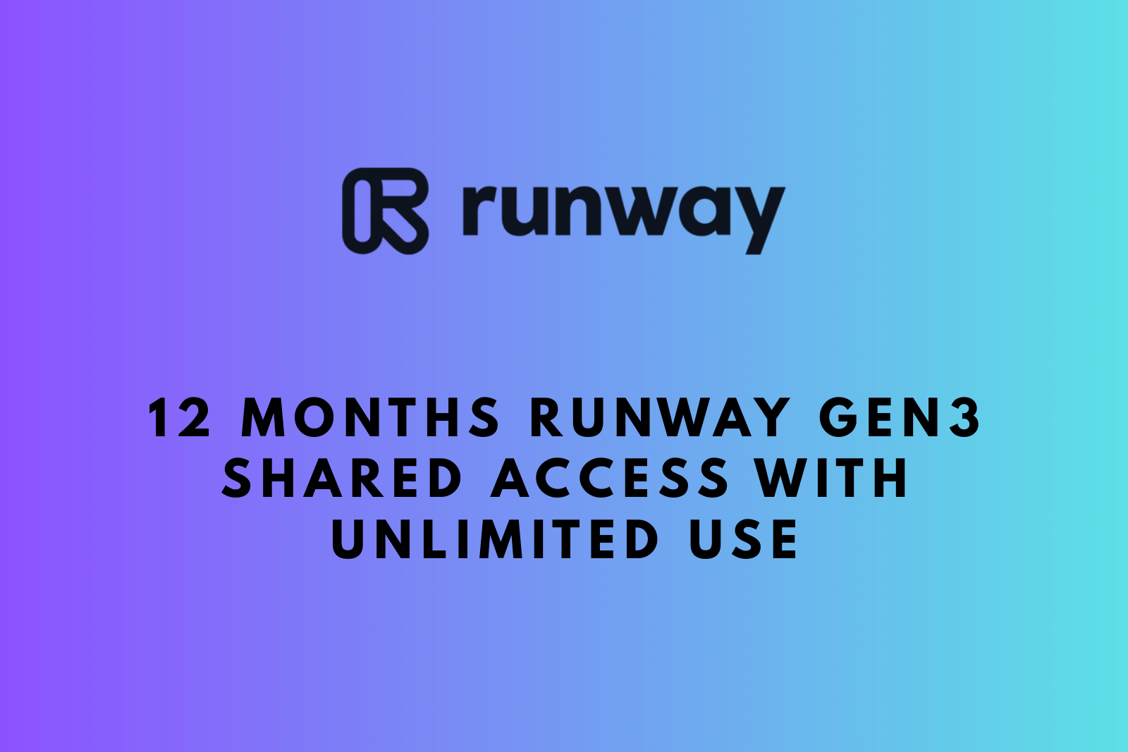 Buy Runway Account | 12 Months Gen3 Shared Access | Unlimited Use |