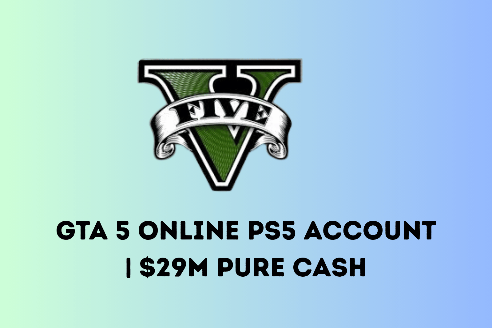 GTA 5 Online PS5 Account | $29M Pure Cash | 22 Deluxo | 4 Modded Cars | Full Access