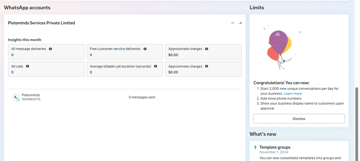 Buy WhatsApp Business API Limit 10000 With FB Verified BM – Verified Meta Business Messaging Slide 1